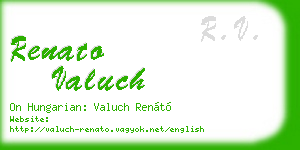 renato valuch business card